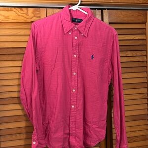 Ralph Lauren Pink Button Down Shirt